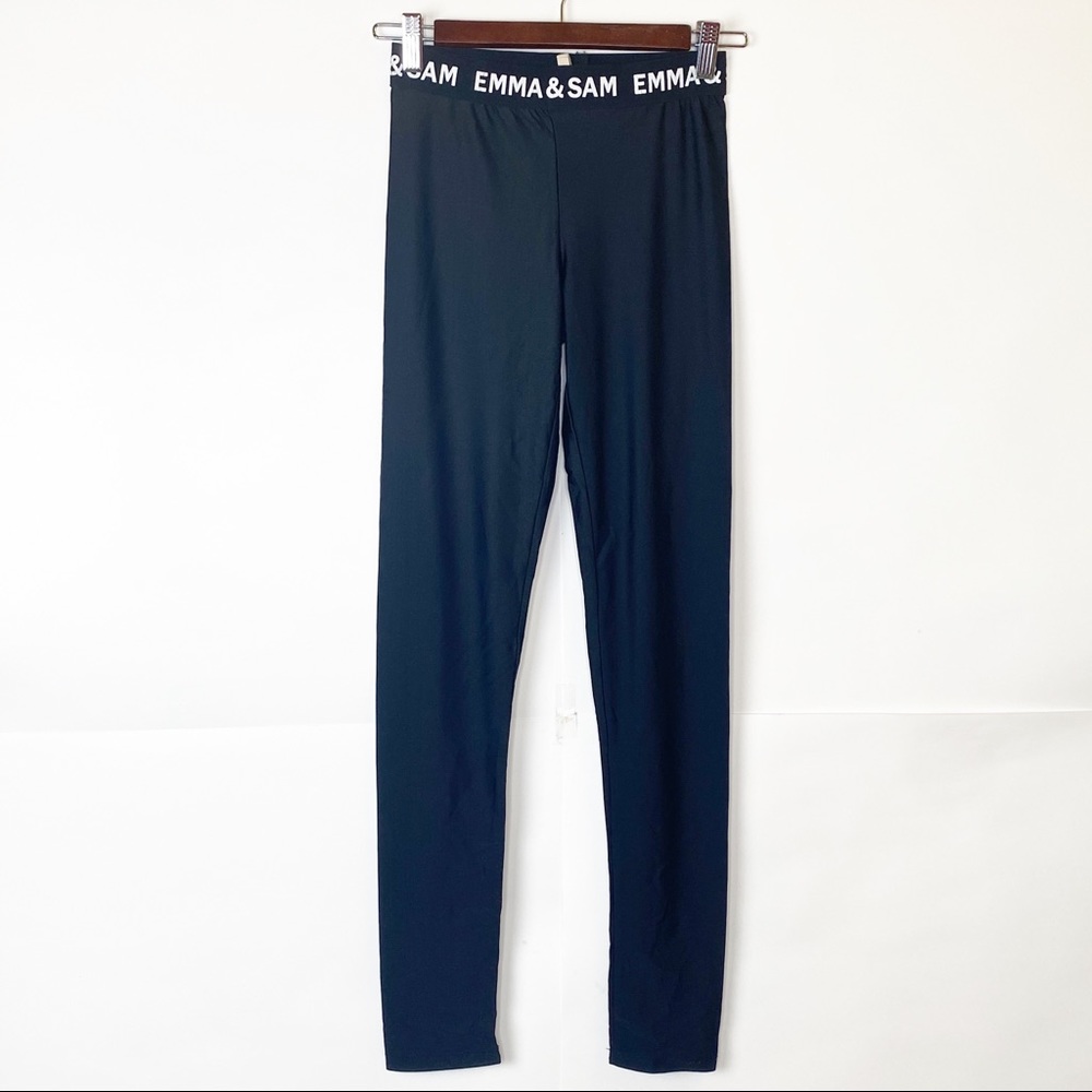 EUC Emma & Sam Logo Waist Seamless Full Leggings